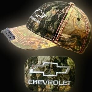 Signatures pink camouflage black lace rhinestone Chevrolet graphic baseball hat